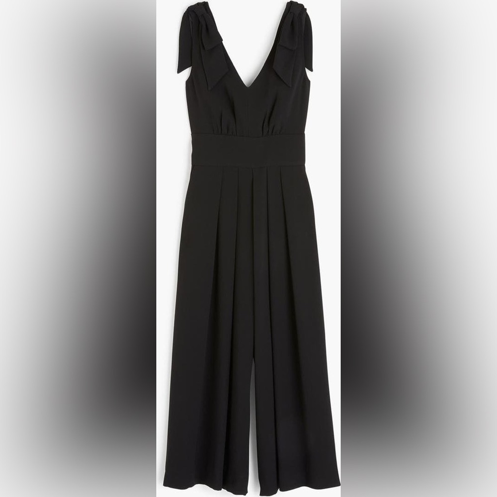 J.Crew Drapey Tie-Shoulder Jumpsuit *imperfect* size 0